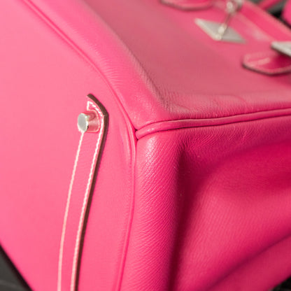Preo-Owned Hermes Birkin 35 Rose Tyrien Handbag