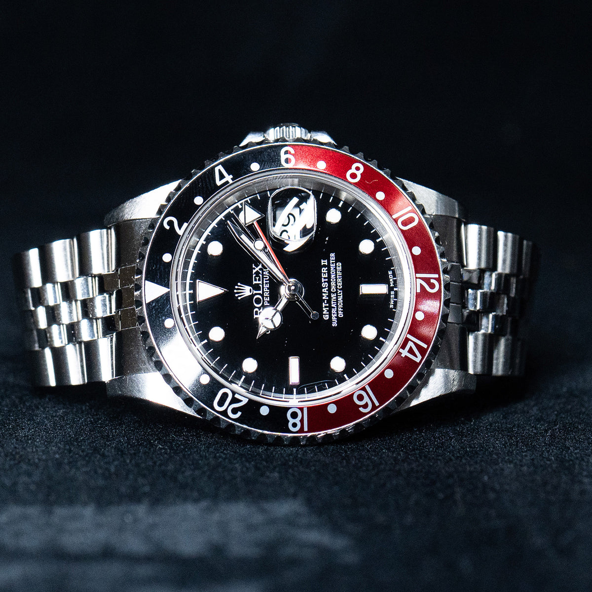 Rolex 16710 GMT-Master II "Coke" Black Dial Stainless Steel Watch