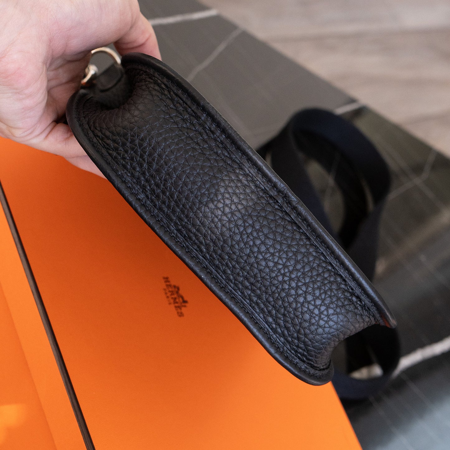 Authentic Hermes Evelyne 16 Black with Box, Dustbag, and Receipt