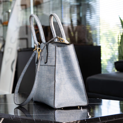 Louis Vuitton Denim Epi Leather City Steamer MM Bag