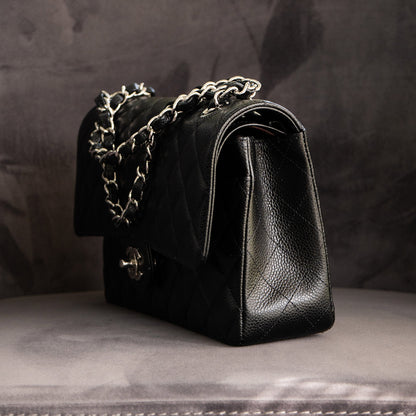 Chanel Classic Black Quilted Double Flap Handbag