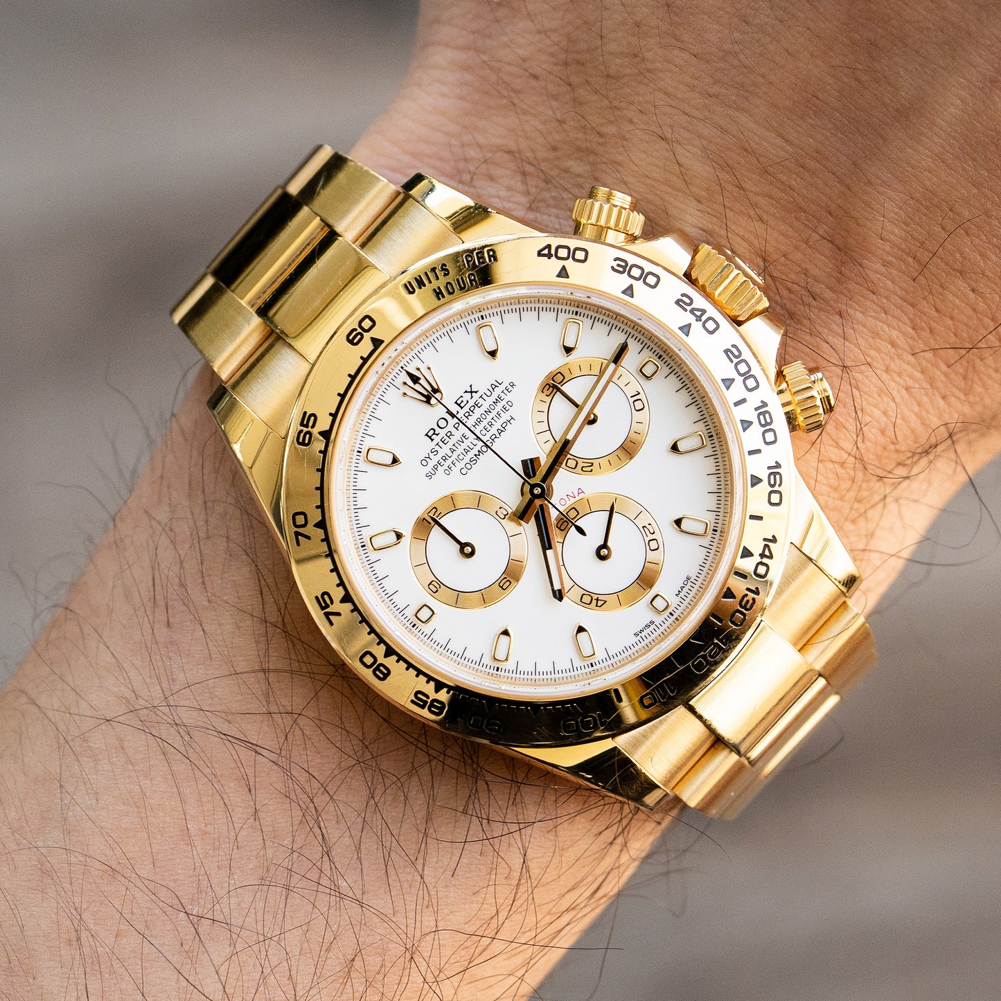 Rolex 116508 Daytona White Dial Yellow Gold Watch