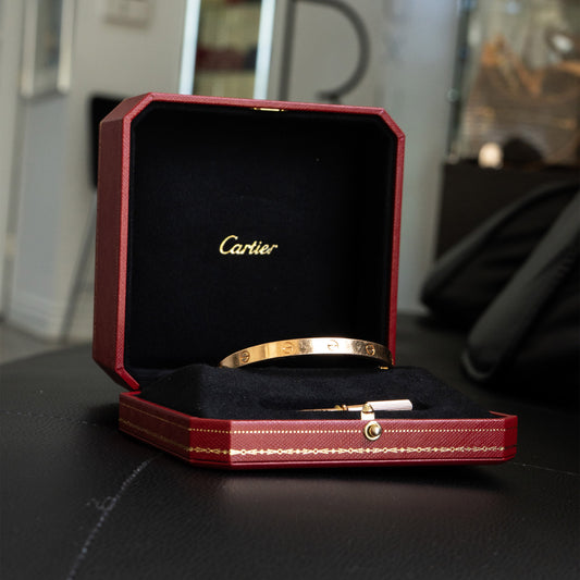Cartier Rose Gold Size 19 Love Bangle Bracelet