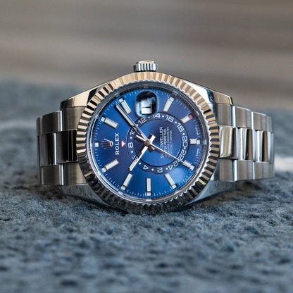 Rolex 326934 Sky-Dweller Blue Dial Stainless Steel Watch