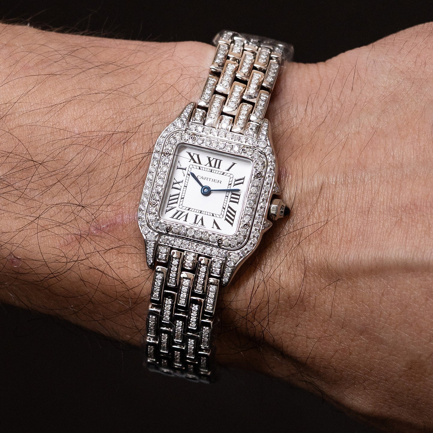 Cartier Panthere Small Diamond Bustdown Ladies Watch