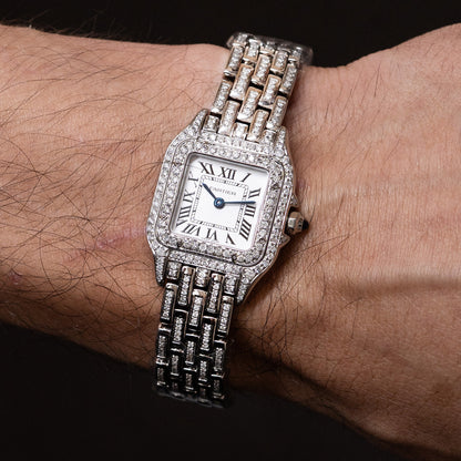Cartier Panthere Small Diamond Bustdown Ladies Watch