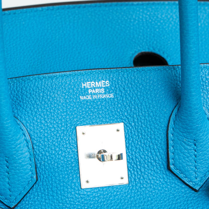 Hermès Birkin 35 Limited Edition Bleu Zanzibar Malachite Togo Handbag