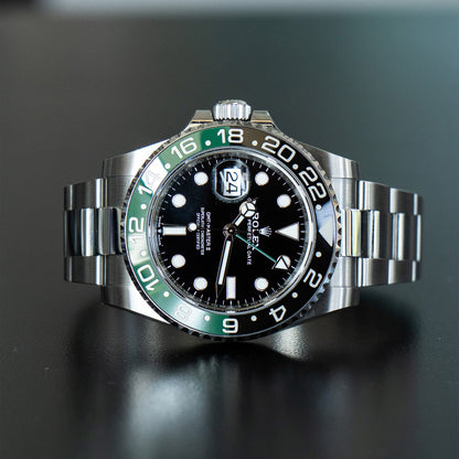 Rolex GMT-Master II "Sprite" 126720VTNR Stainless Steel Black Dial Watch