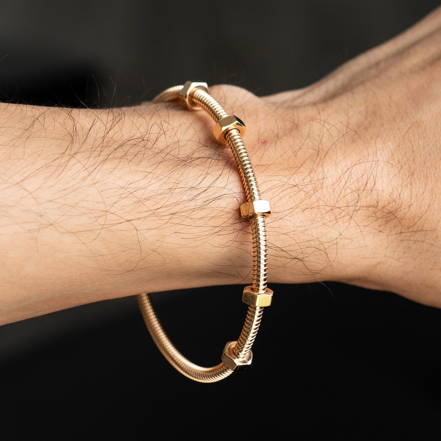 Cartier Size 19 Rose Gold Ecrou De Cartier Bangle Bracelet