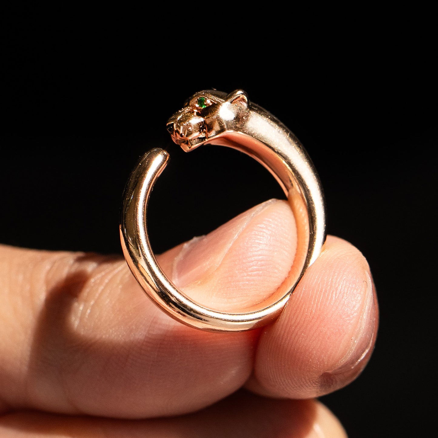 Pre-Owned Panthère de Cartier Rose Gold Ring Size 52