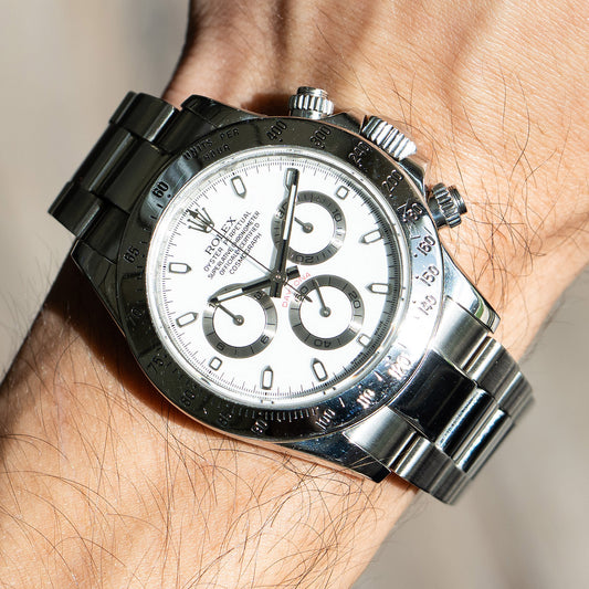 Rolex 116520 Daytona Stainless Steel White Dial Watch