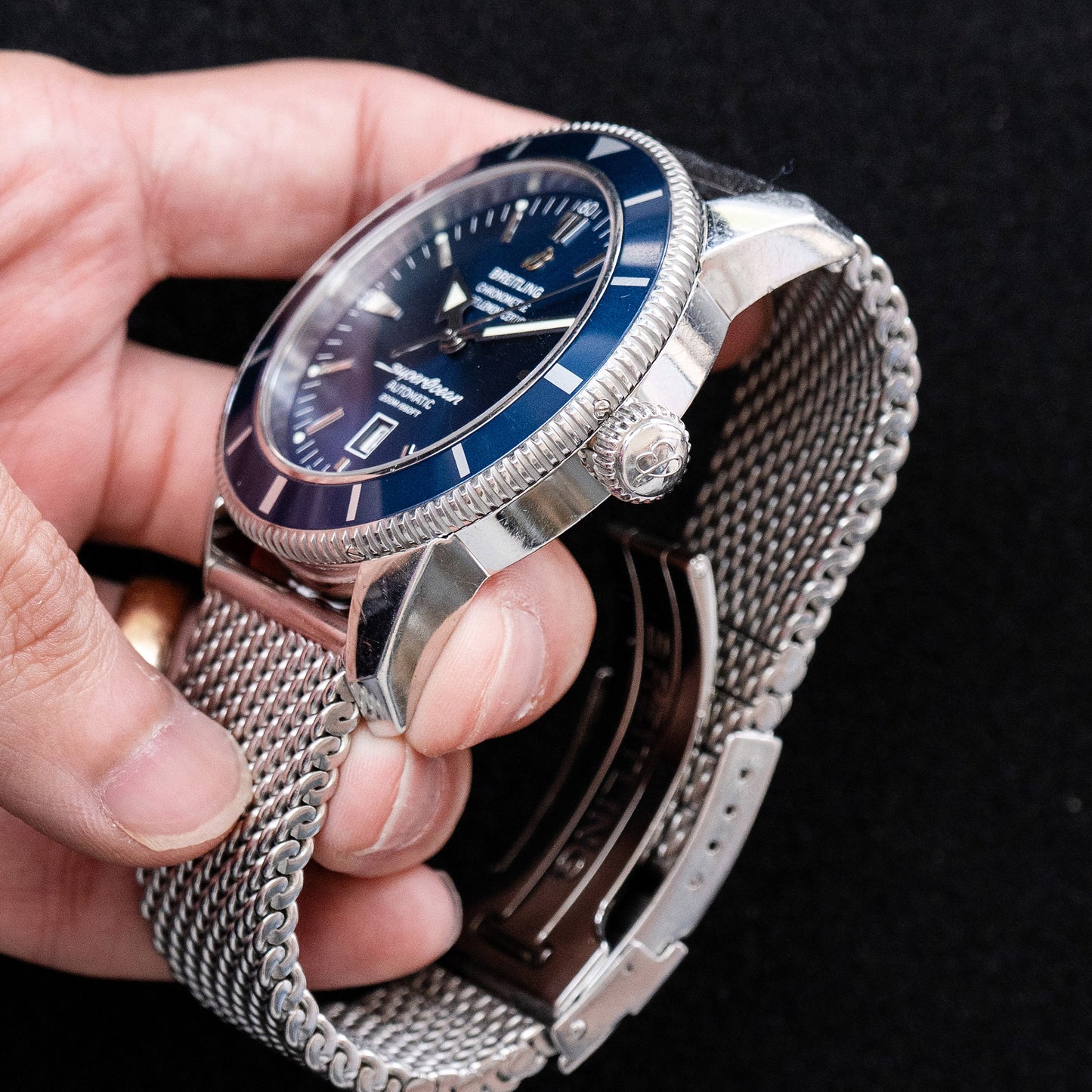 Breitling Superocean Heritage 46mm Blue Dial Stainless Steel Watch