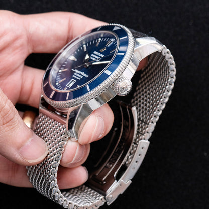 Breitling Superocean Heritage 46mm Blue Dial Stainless Steel Watch