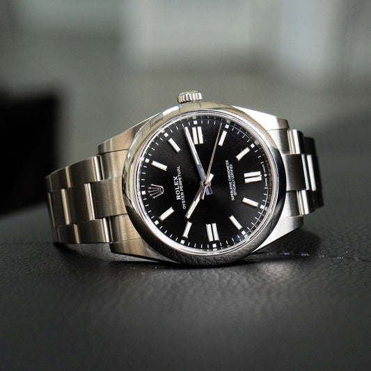 Rolex 124300 Oyster Perpetual Black Dial Stainless Steel Watch