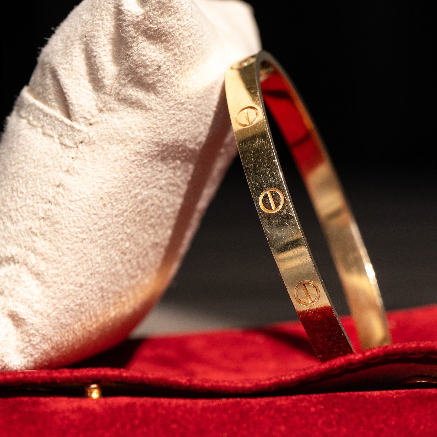 Cartier Size 20 Love Bangle Yellow Gold Bangle Bracelet