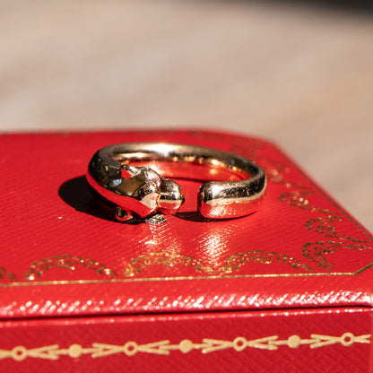 Pre-Owned Panthère de Cartier Rose Gold Ring Size 52