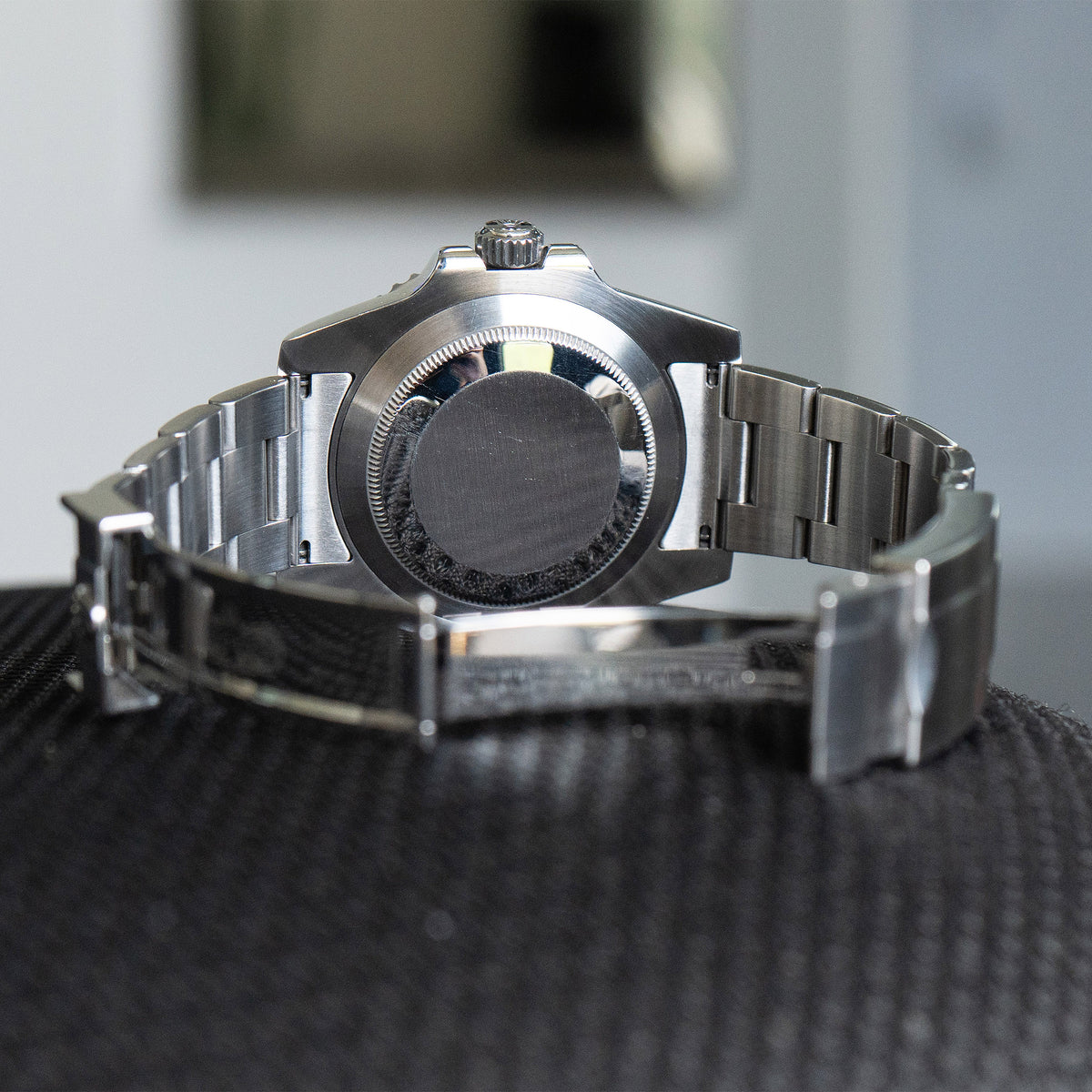 Pre-owned Rolex 114060 Submariner No-date Black Dial Stainless Steel Watch