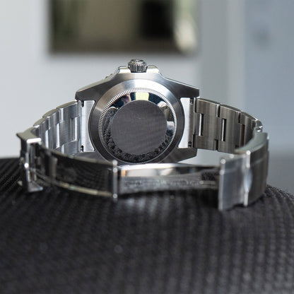 Pre-owned Rolex 114060 Submariner No-date Black Dial Stainless Steel Watch