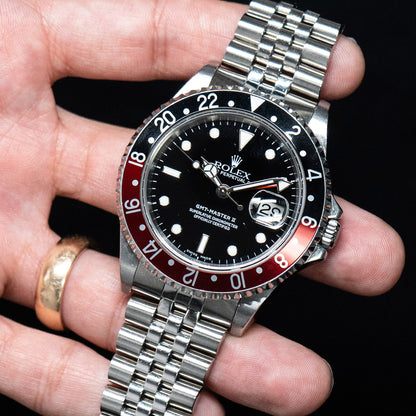 Rolex 16710 GMT-Master II "Coke" Black Dial Stainless Steel Watch