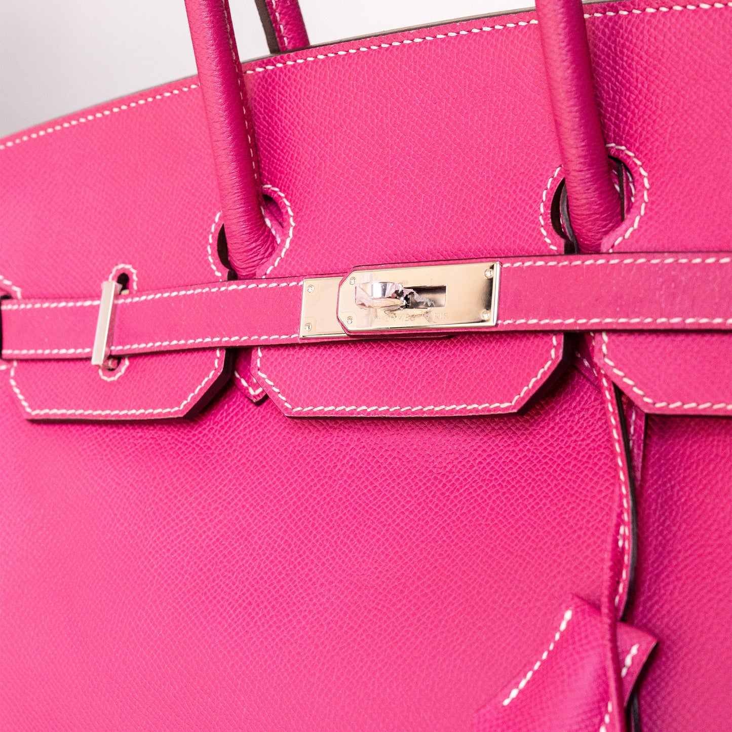 Preo-Owned Hermes Birkin 35 Rose Tyrien Handbag