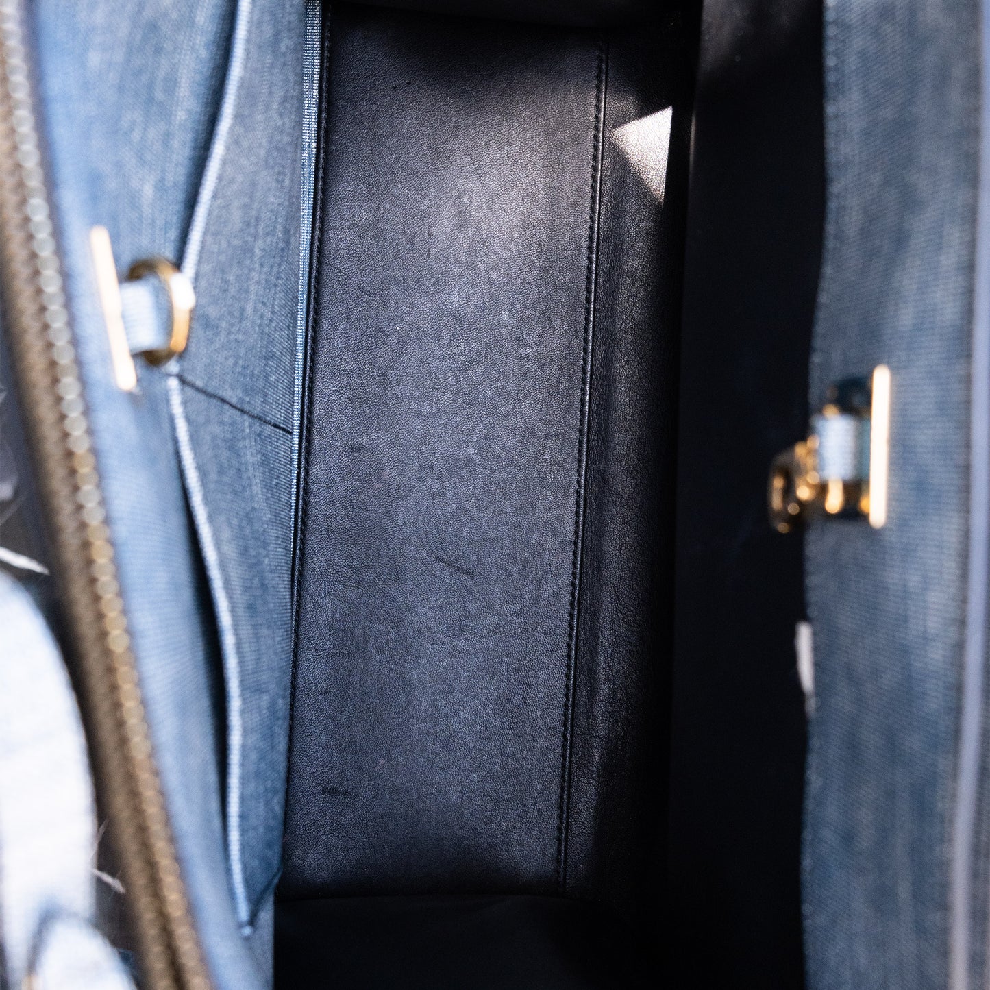 Louis Vuitton Denim Epi Leather City Steamer MM Bag