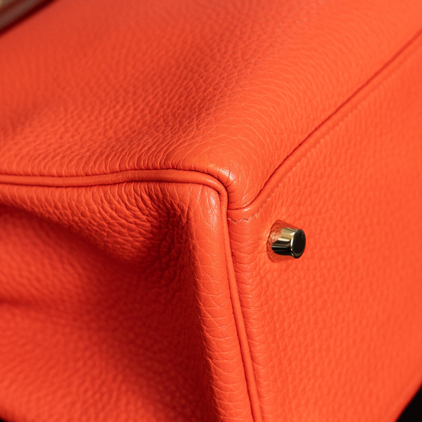 Hermes Kelly 32 Retourne Orange Handbag