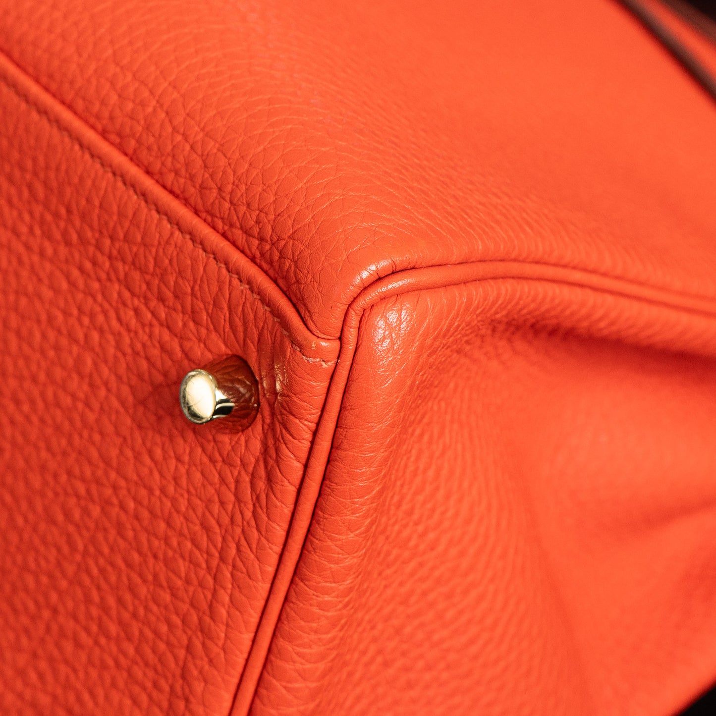 Hermes Kelly 32 Retourne Orange Handbag