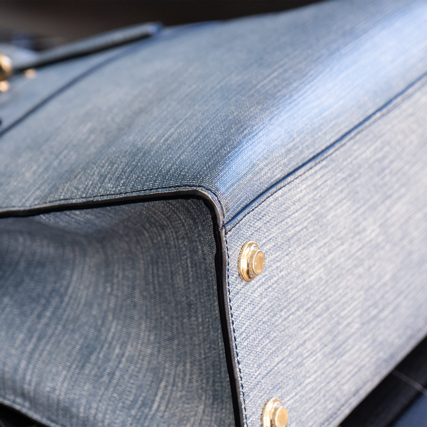 Louis Vuitton Denim Epi Leather City Steamer MM Bag