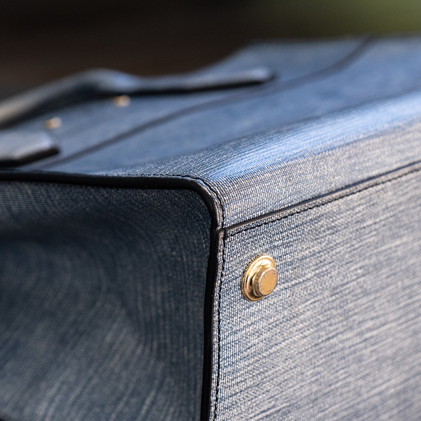 Louis Vuitton Denim Epi Leather City Steamer MM Bag