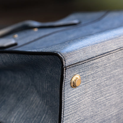 Louis Vuitton Denim Epi Leather City Steamer MM Bag