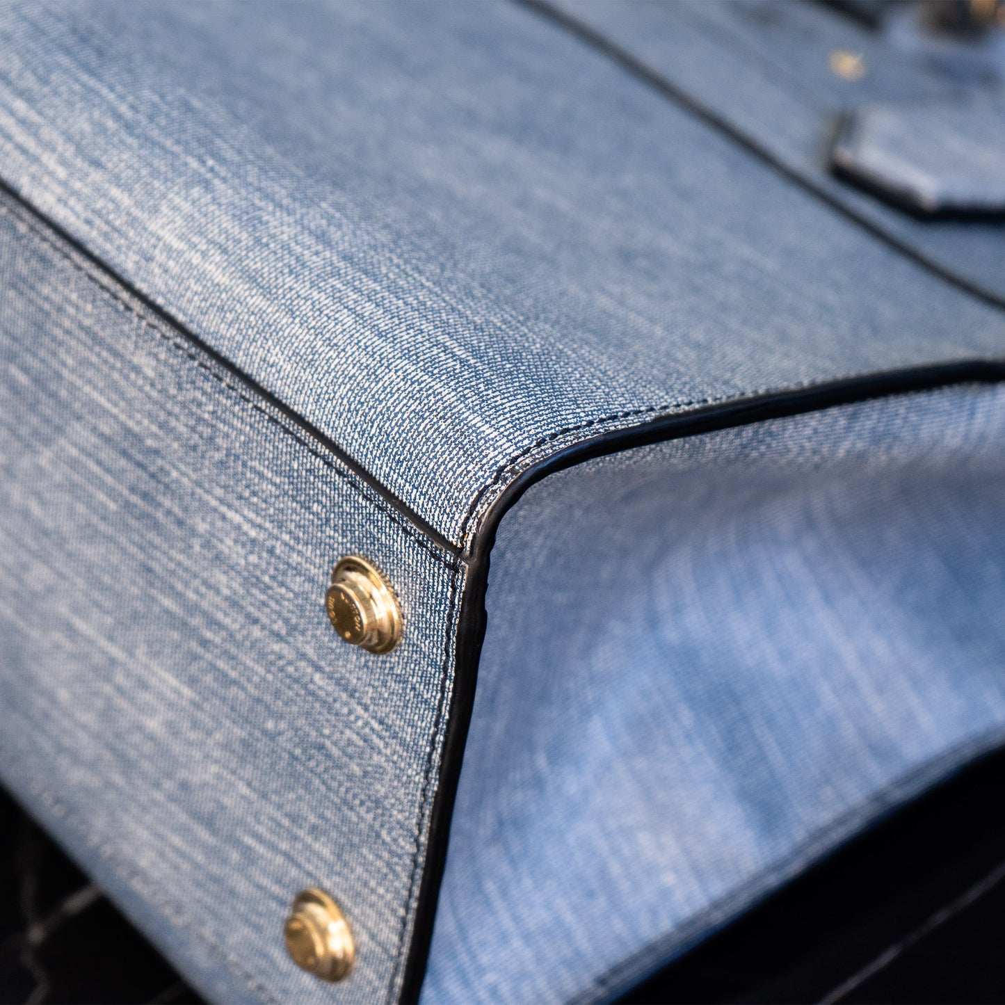 Louis Vuitton Denim Epi Leather City Steamer MM Bag