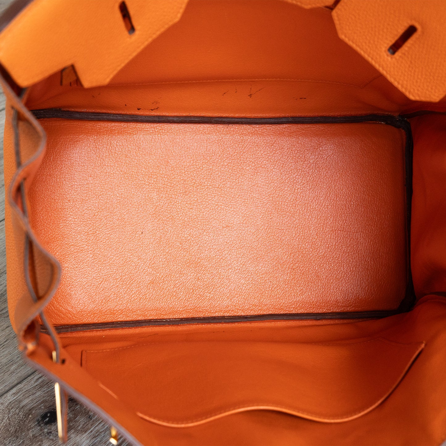 Hermes Birkin 35 Orange Togo Gold Hardware