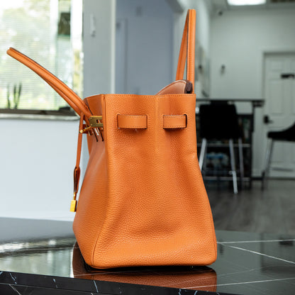 Hermes Birkin 35 Orange Togo Gold Hardware