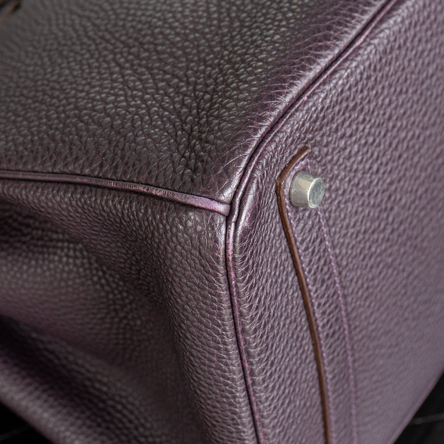 Hermès Birkin 35 Togo Aubergine Purple Handbag