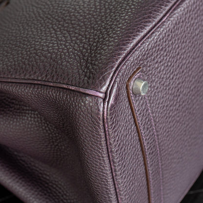 Hermès Birkin 35 Togo Aubergine Purple Handbag
