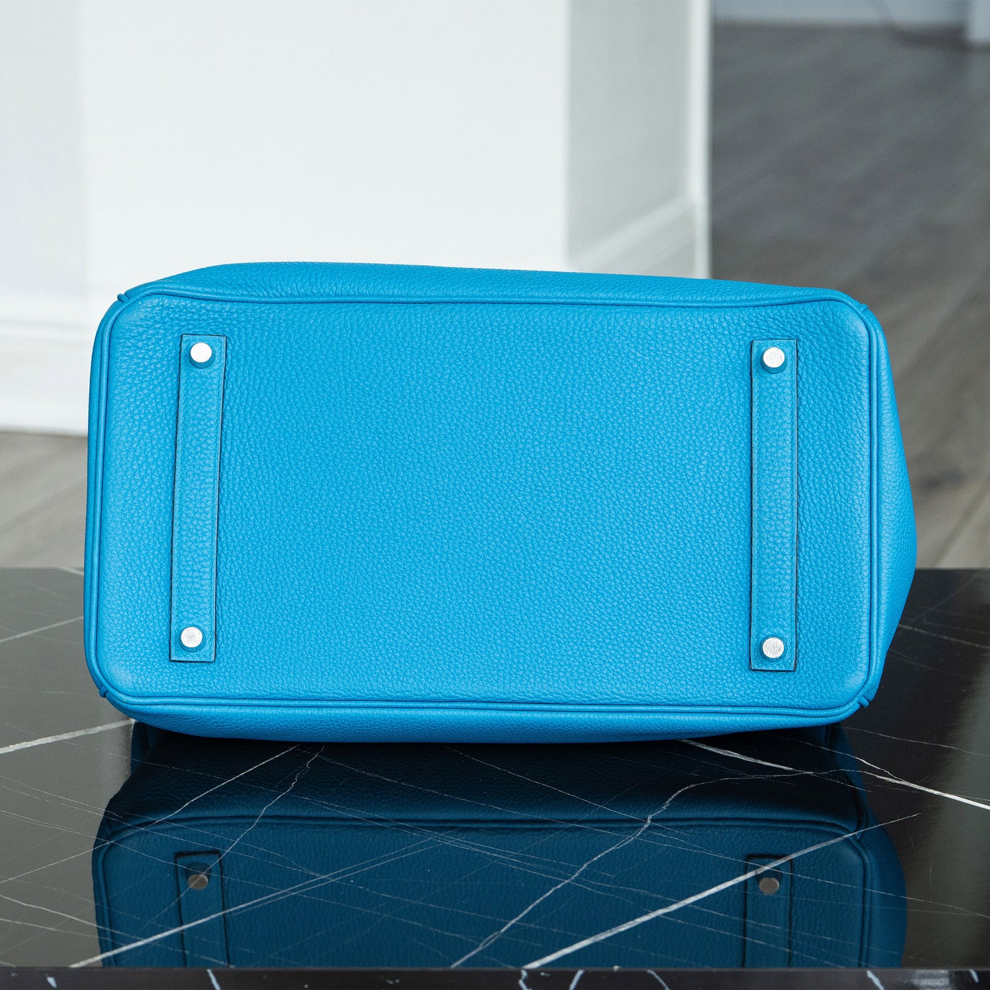 Hermès Birkin 35 Limited Edition Bleu Zanzibar Malachite Togo Handbag
