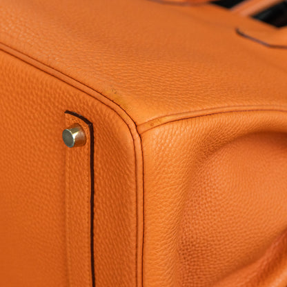 Hermes Birkin 35 Orange Togo Gold Hardware