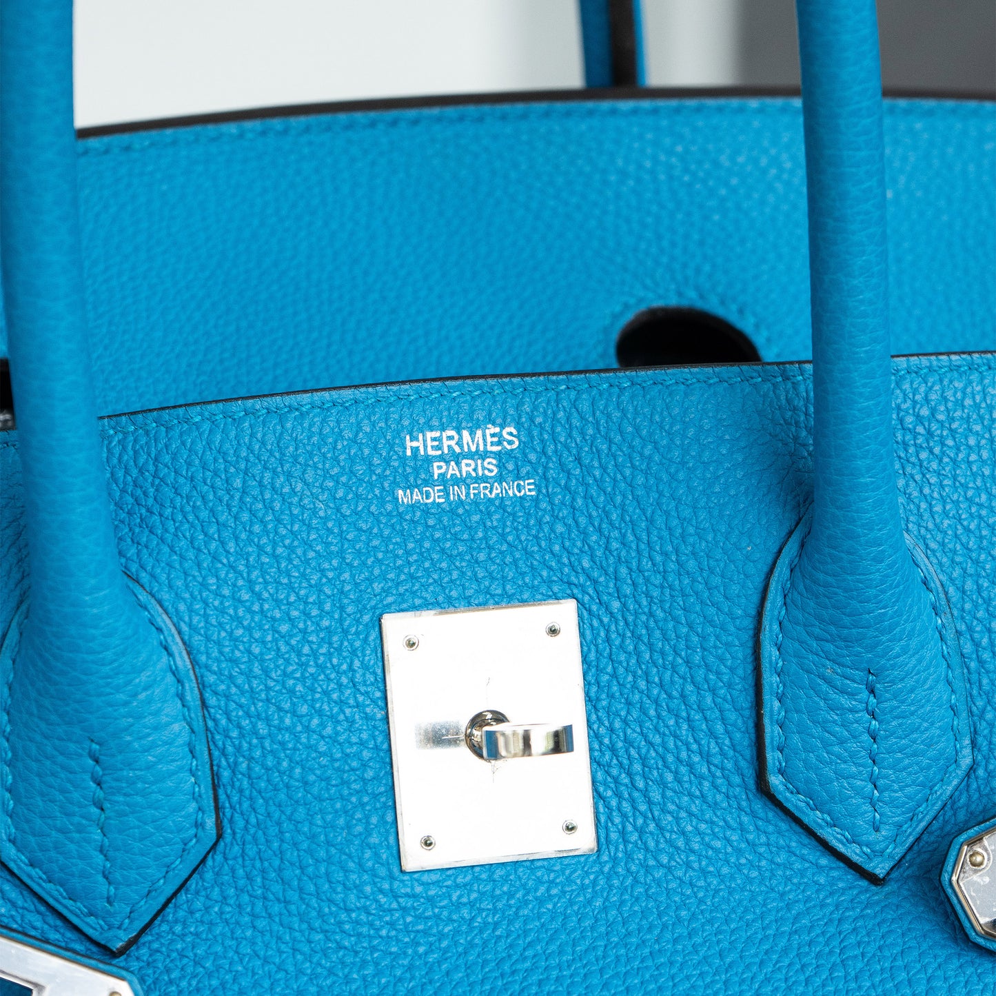 Hermès Birkin 35 Limited Edition Bleu Zanzibar Malachite Togo Handbag