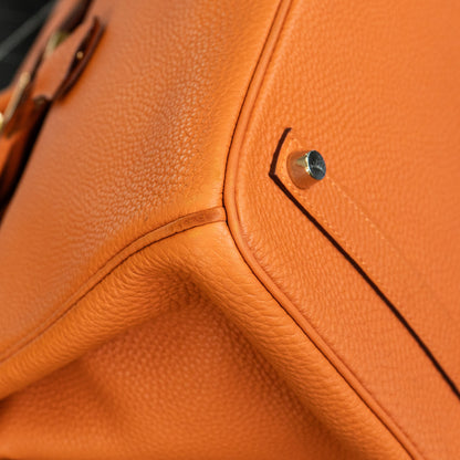 Hermes Birkin 35 Orange Togo Gold Hardware
