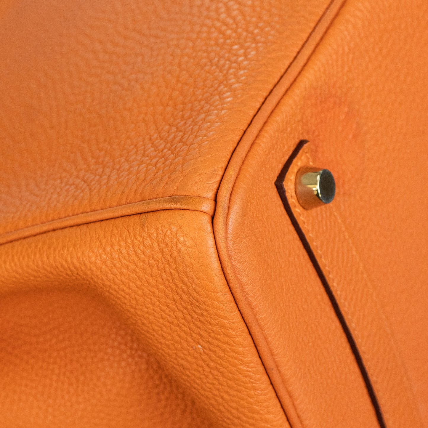 Hermes Birkin 35 Orange Togo Gold Hardware