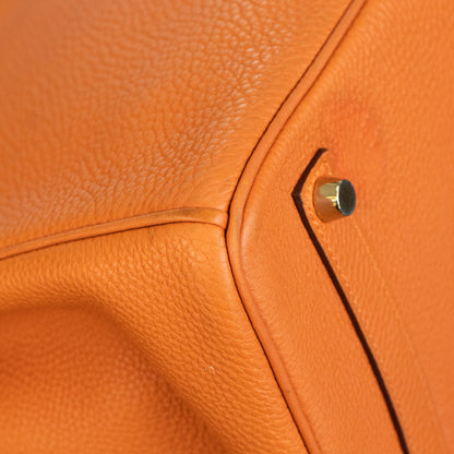 Hermes Birkin 35 Orange Togo Gold Hardware