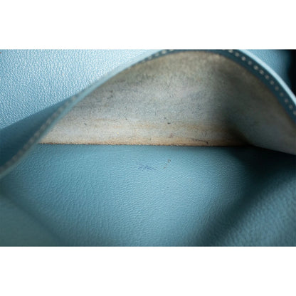 Hermes Birkin 30 Blue Jean Togo Palladium Handbag W/ Dustbag and COA