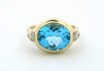 pre-owned blue topaz ring, used topaz ring, pre-owned ring boca raton