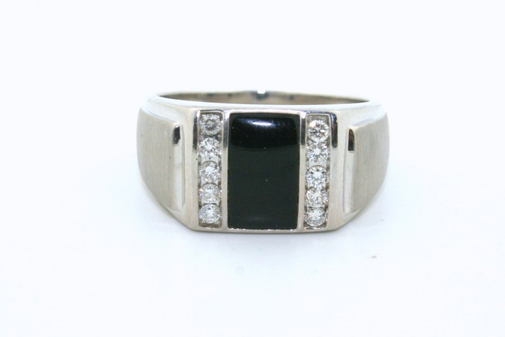 pre-owned men's ring, used ring boca raton, pre-owned mens ring boca raton, used onyx ring, pre-owned diamond mens ring