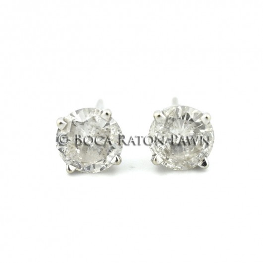 Pre Owned Diamond Stud Earrings Rox 1 Ctw Pre Owned Diamond Stud Earrings Rox 1 Ctw