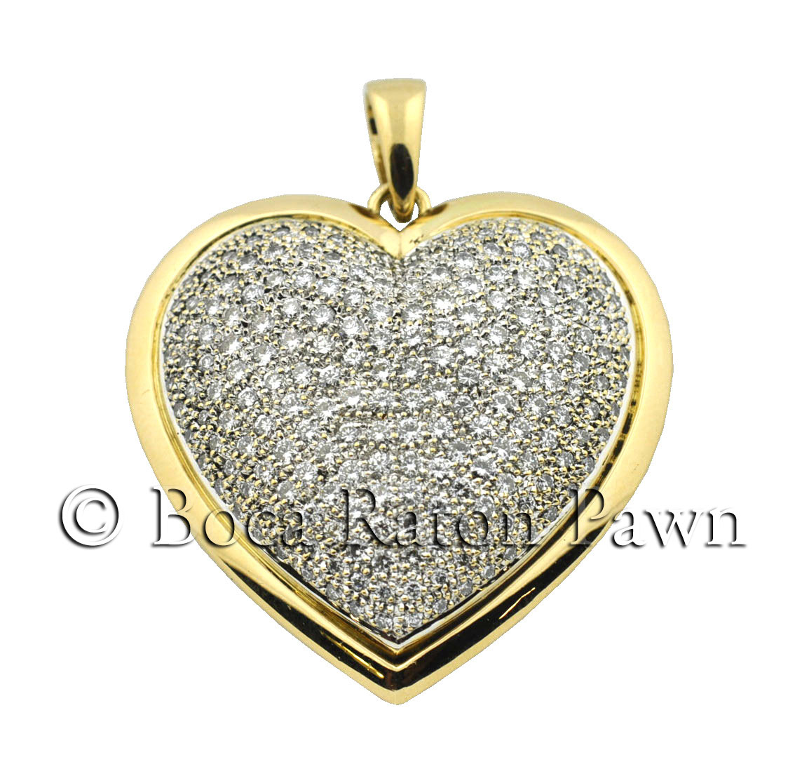 pre-owned gold heart pendant