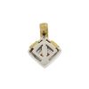 14k Two Tone Pearl Diamond Pendant Approx .08 TCW