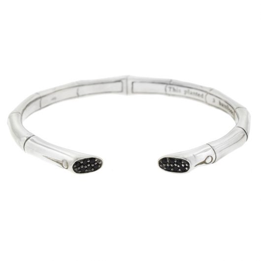 John Hardy Sterling Silver Black Shire Bamboo Cuff Bracelet John Hardy Sterling Silver Black