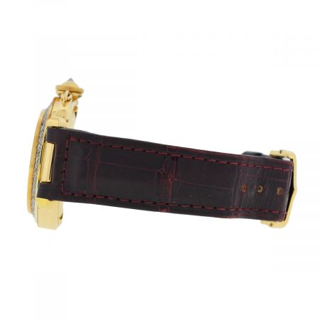 Cartier Pasha 18k Yellow Gold Factory Dial Aftermarket Diamond Bezel Watch 