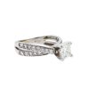 14k White Gold Princess Cut Diamond Engagement Ring Approx 2.00 TCW 